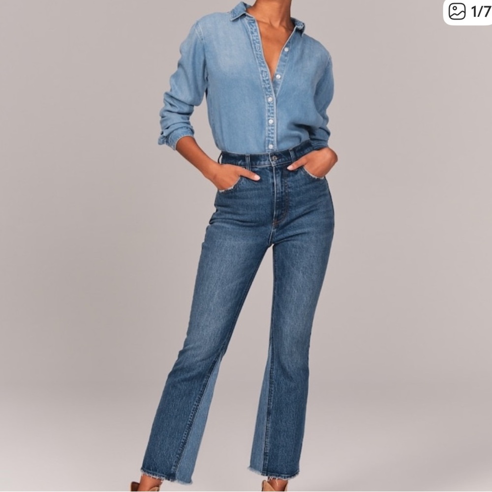 Abercrombie & Fitch Ultra High Rise Kick Flare